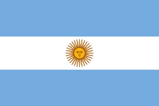 Spanish Speaking Countries Flags: Argentina Flag