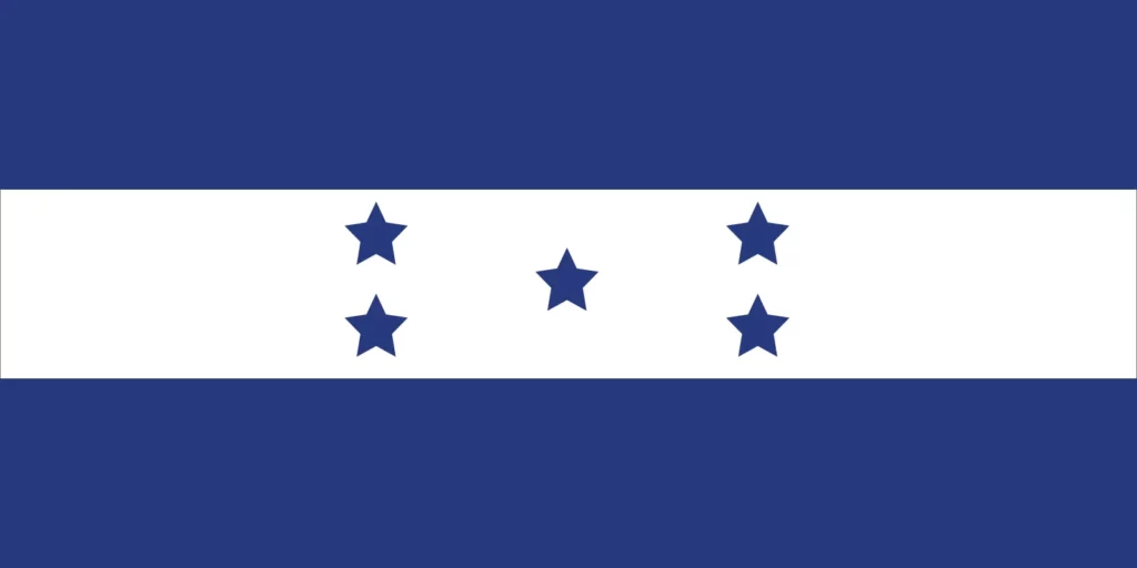 Spanish Speaking Countries Flags: Honduras Flag